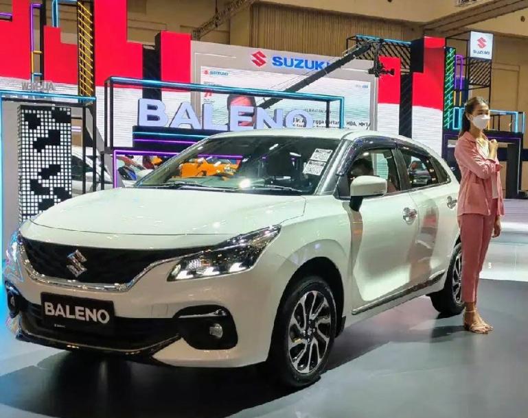 Tampilan New Baleno 2022 yang kompak di ajang pameran otomotif Gaikindo Indonesia International Auto Show (GIIAS) 2022 Tangerang, Banten, akhir pekan kemarin. (Dok : Istimewa)