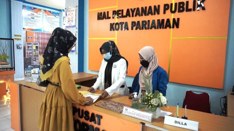 Suasana MPP Kota Pariaman jelang peresmian penggunaannya oleh Kemenpan RB pada Rabu lusa. (Dok : Istimewa)