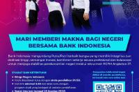 Dibuka Kesempatan, BI Adakan Rekrutmen PCPM