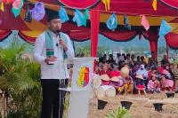 Wagub Audy Joinaldy berikan sambutan saat gelaran Rang Solok Baralek Gadang, di Kota Solok, Kamis (22/9). (Dok : Istimewa)