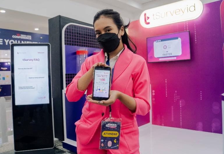 Telkomsel melalui unit bisnis tSurvey.id mendukung penyelenggaraan Tech In Asia Conference 2022. (Dok : Istimewa)
