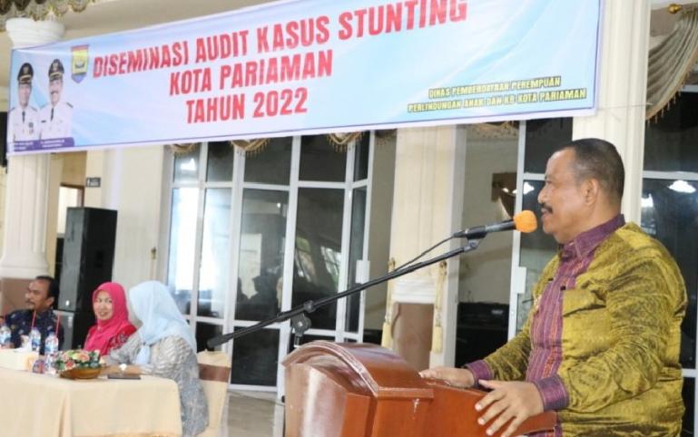 Wawako Mardison Mahyuddin membuka kegiatan Diseminasi audit kasus stunting 2022, Kamis (29/9). (Dok : Istimewa)