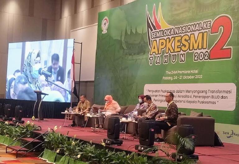 Narasumber Semiloka nasional II APKESMI di Ballroom THE ZHM Premiere Hotel and Convention, Selasa (25/10). (Istimewa)