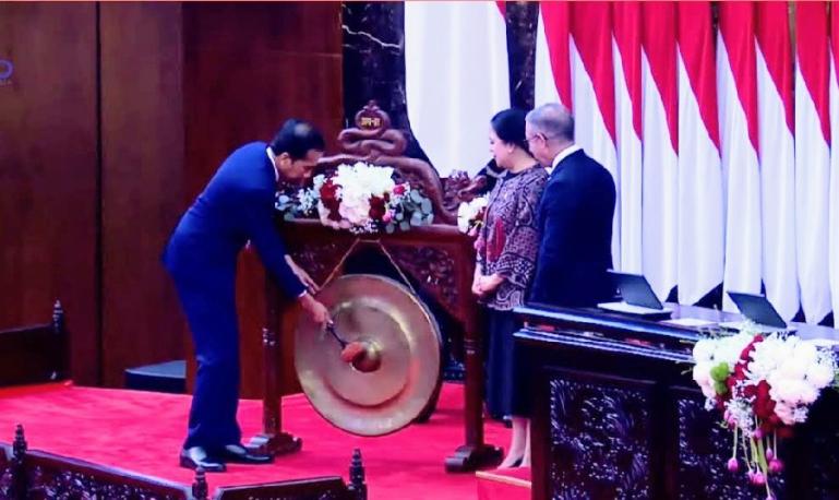 Presiden Jokowi secara resmi membuka sidang ke-8 Parlemen G20, di Senayan, Jakarta, Kamis (6/10).  (Dok : Istimewa)
