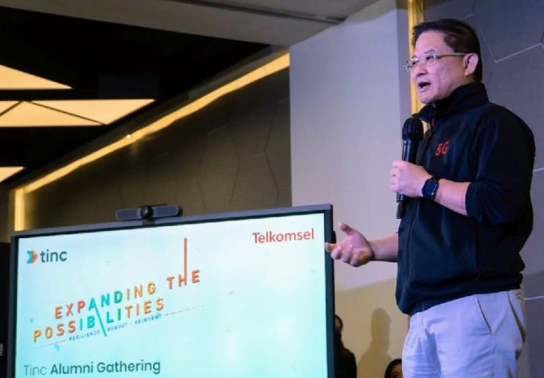 Direktur Planning & Transformation Telkomsel Wong Soon Nam berharap Tinc Batch 7 Demo Day & Alumni Gathering menjadi titik awal bagi ekosistem Tinc untuk memperkuat hubungan, memperluas jejaring, dan mendukung satu sama lain. (Dok : Istimewa)
