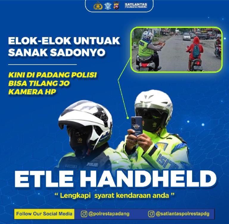 Ilustrasi Mekanisme Tilang ETLE Mobile Handheld. (Dok : Istimewa)