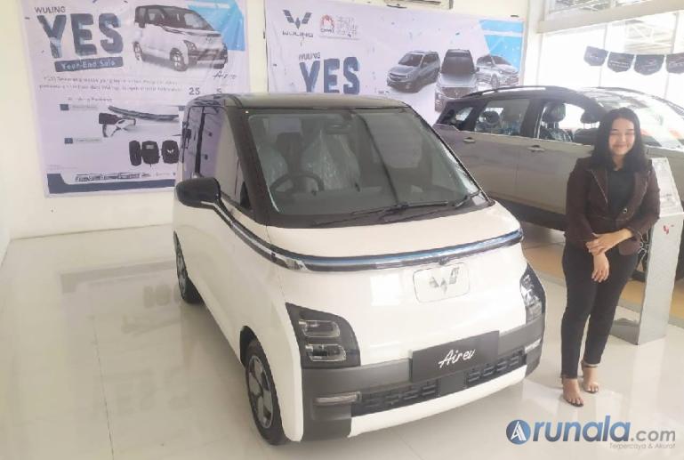 Wuling Air ev, mobil listrik yang telah hadir di Kota Padang. (Foto : Fajril)