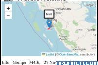 Usai Salat Magrib, Warga Padang Rasakan Gempa 4,6 SR