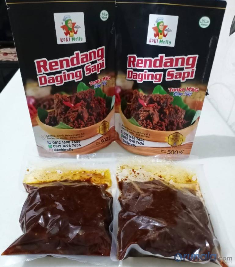 Rendang kemasan Koki Melly dibawa Makkah. (Dok : Istimewa)