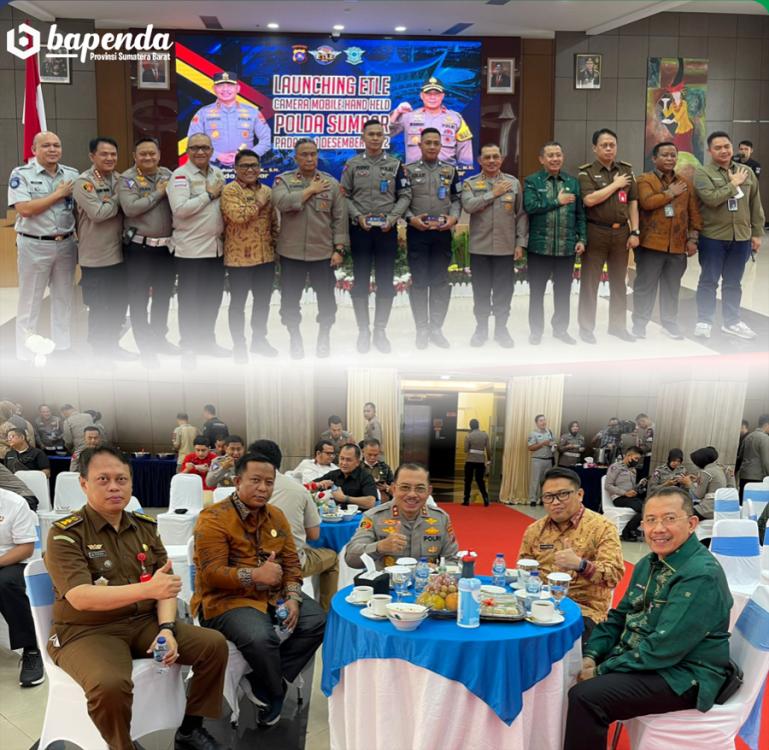 Kapolda Sumbar, Irjen Pol Suharyono melaunching ETLE Camera Mobile Handheld di Mapolda, Kamis (1/12). (Dok : Istimewa)