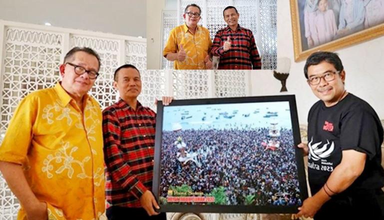 Ketua Tim Visit Sumbar Years 2023, Raseno Arya temui Wako Pariaman Genius Umar, Jumat (23-12-2022). (Dok : Istimewa)