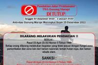 Momen Tahun Baru, Jalur Pendakian Gunung Marapi Ditutup