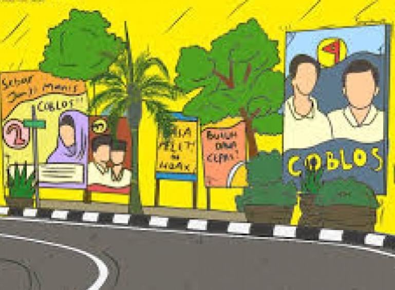Ilustrasi spanduk atau baliho calon. (Dok : Istimewa)