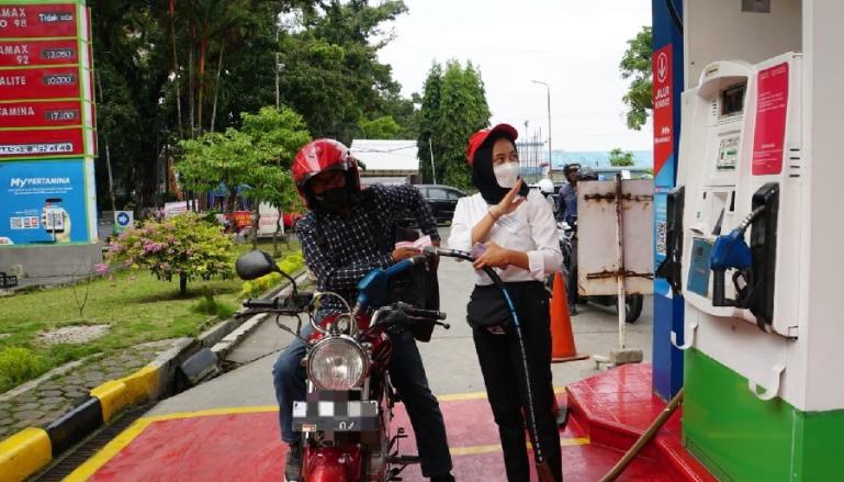 Pengisian BBM Pertamax di SPBU. (Dok : Istimewa)