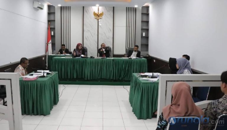 Suasana sidang sengketa informasi publik di KI Sumbar. (Dok : Istimewa)