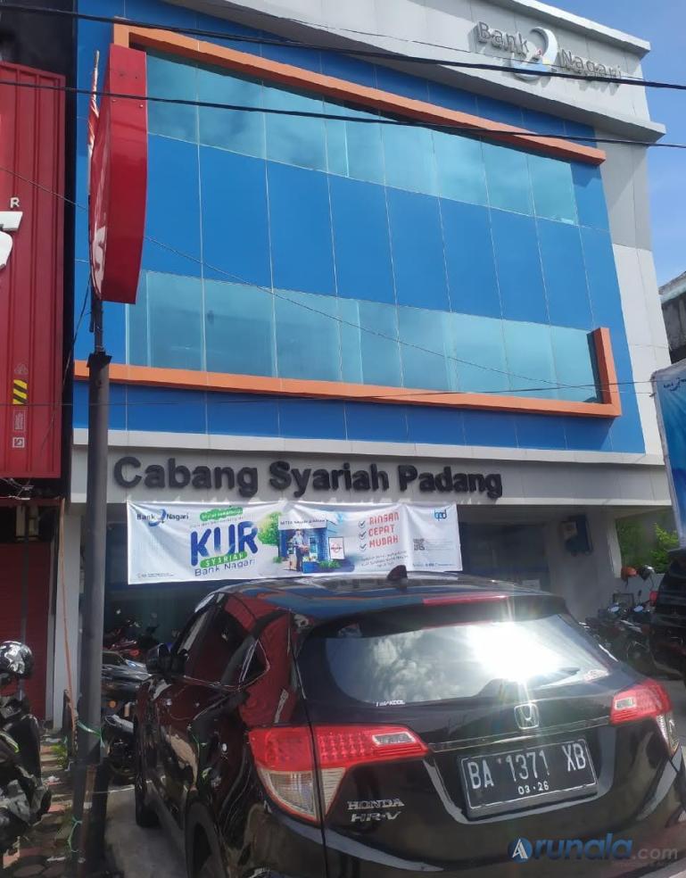 Kantor Bank Nagari Syariah cabang Padang, Jalan Belakangolo No 54, Kota Padang. (Foto : Fajril)