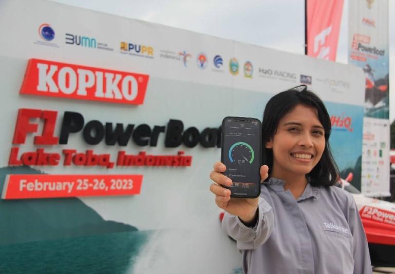 Telkomsel sukses menggelar infrastruktur jaringan telekomunikasi berteknologi terdepan selama perhelatan F1 Powerboat World Championship 2023. (Dok : Istimewa)