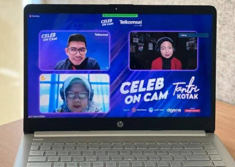Telkomsel kembali menggelar Celeb On Cam edisi Ramadan, dengan Tantri Kotak sebagai guest star spesial di acara ini. (Dok : Istimewa)