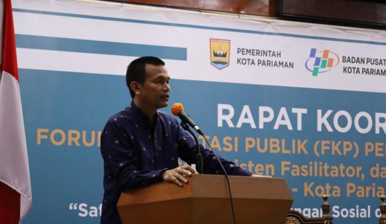 Wako Genius Umar buka rakor Forum Konsultasi Publik (FKP) menyoal pendataan Regsosek di kota itu, Jumat (28/4). (Dok : Istimewa)