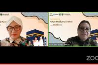 Tangkapan layar Prof Dr dr Iris Rengganis SpPD-KAI dan Dr dr Dovy Djanas SpOG KFM MARS saat Webinar Vaksin Flu untuk Jamaah Haji, Selasa (11/4). (Foto : Fajril)