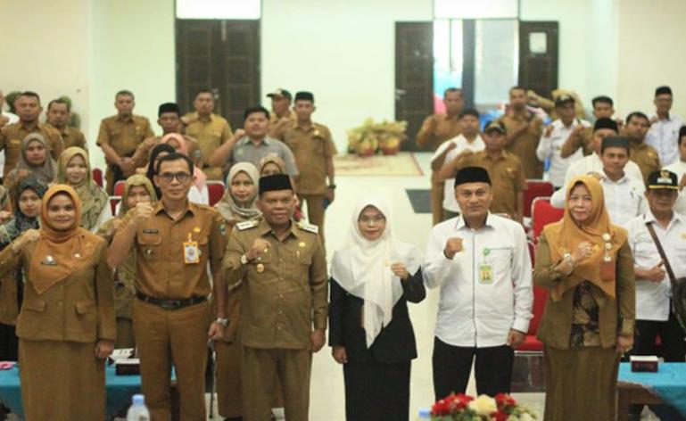 Wabup Rahmang buka sosialisasi Pelayanan Terpadu Sidang Itsbat Nikah Pencatatan Peristiwa Perkawinan dan Penertiban Dokumen Adminduk, Senin,(22/5). (Dok : Istimewa)