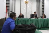 Majelis sidang KI Sumbar gelar sidang SIP dengan termohon Pemkab Agam, Selasa (9/5) pagi. (Dok : Istimewa)