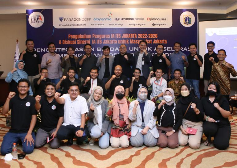 Pengurus Daerah IA-ITB Jakarta Periode 2022/2026 pada prosesi pengukuhan tanggal 16 September 2022 lalu. (Dok : Istimewa)