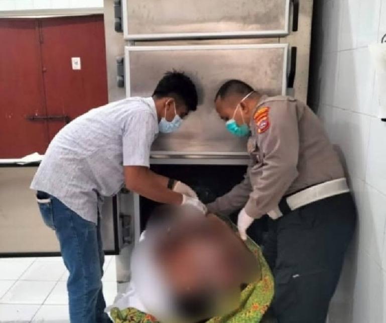 Jenazah Mr X masih disimpan di ruangan Instalasi Forensik dan Pemulasaraan Jenazah RSUP M Djamil. (Dok : Istimewa)
