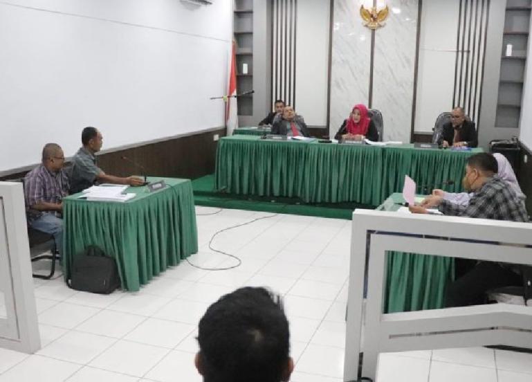 Sidang SIP yang digelar majelis KI Sumbar, Jumat (26/6). (Dok : Istimewa)