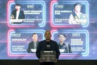 Awarding Internet BAIK Heroes yang menobatkan empat peserta terbaik di setiap kategori dan satu pemenang untuk Kategori School Heroes. (Dok : Istimewa)