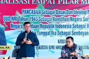 Sosialisasi 4 Pilar MPR RI di FISIP Unand: Also Khawatir Lemahnya Penghormatan Terhadap Kemajemukan