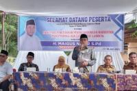Wakil Ketua Komisi I DPRD Sumbar, Maigus Nasir saat sosialisasikan Perda Pencegahan Penyalahgunaan Narkotika, Psikotropika dan Zat Adiktif di Sungai Sapih, Sabtu (22/7). (Dok : Istimewa)