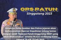 Operasi Patuh Singgalang 2023 Resmi Digelar
