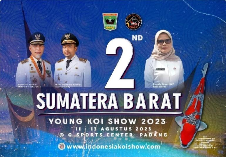 Pamflet 2nd Sumatera Barat Young Koi Show 2023. (Dok : Istimewa)