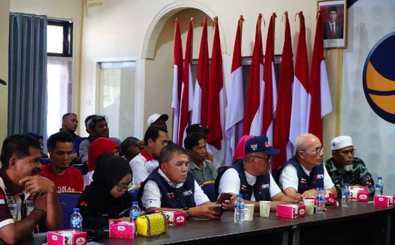 Pengurus NasDem Sumbar lakukan rapat persiapan tiga agenda besar partai ini di kantor DPW NasDem Sumbar, beberapa hari lalu. (Dok : Istimewa)