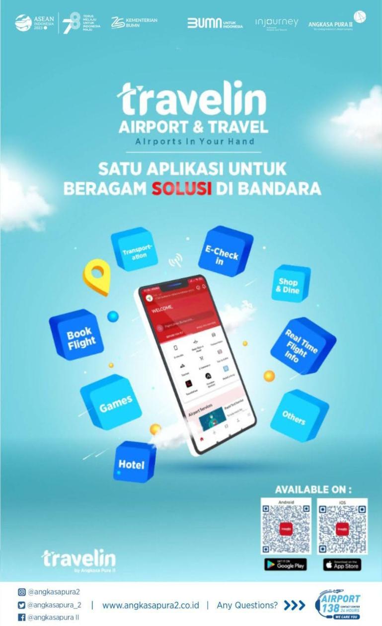 Aplikasi seamless journey experience bagi penumpang pesawat yang mulai diterapkan di BIM. (Dok : Istimewa)