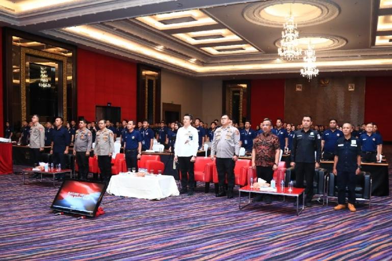 Kabag Yaninfodok Ro PID Mabes Polri, Kombes Pol Tjahyono Saputro berikan sambutan saat pelatihan operasional pengembangan MediaHub Polri 2023, Kamis (31/8). (Dok : Istimewa)