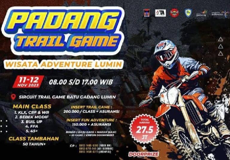 Flyer Padang Trail Game Wisata Adventure Lumin. (Dok : Istimewa)