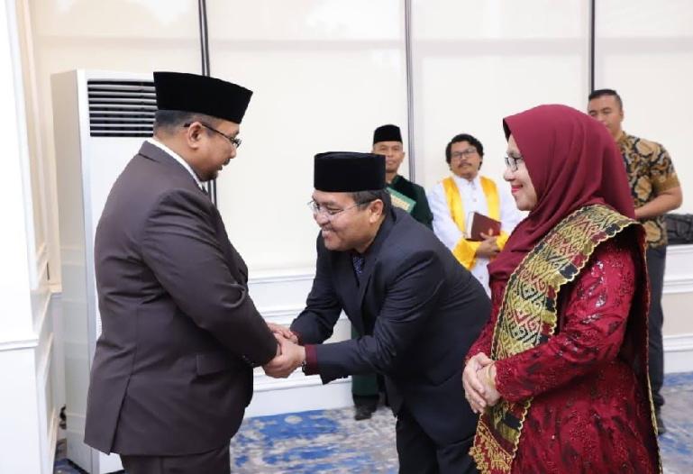 Mahyudin, Kepala Kantor Wilayah (Kanwil) Kementerian Agama (Kemenag) Sumbar baru usai pelantikan di Jakarta. (Dok : Istimewa)