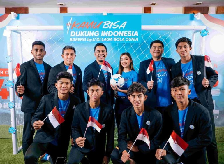 by.U akan memberikan reward spesial berupa kuota data 1 GB untuk setiap 1 gol yang diciptakan Indonesia selama laga bola dunia mendatang berlangsung. (Dok : Istimewa)