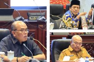 Ketua DPRD Sumbar Supardi pimpin rapat BANGGAR di ruang sidang utama Gedung DPRD setempat, Selasa (14/11). (Dok : Istimewa)