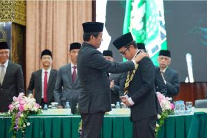 Pelantikan Rektor Unand Periode 2023-2028 Efa Yonnedi: Ketua MWA: Ingin jadi Terbaik, Sejahterakan Civitas Akademika