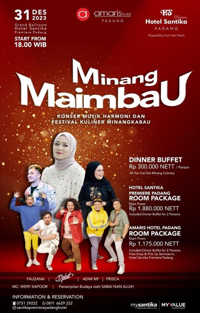 Flyier Minang Maimbau Hotel Santika Premiere Padang. (Dok : Istimewa)