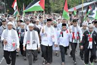 Gubenur Sumbar Ikut Aksi Longmarch Bela Palestina