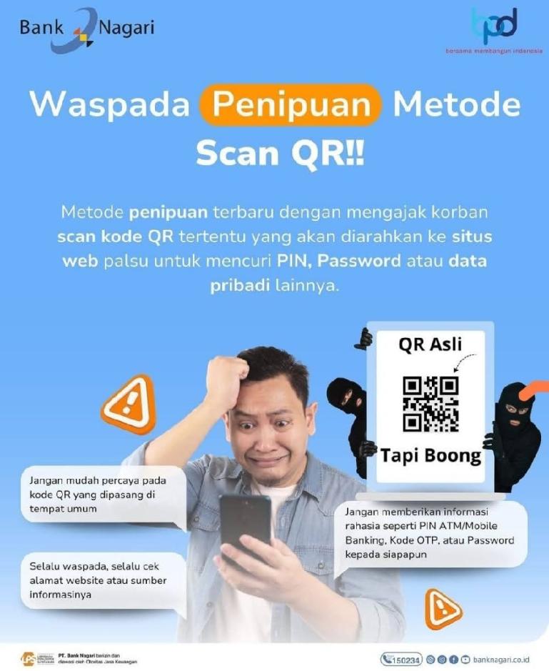 Salah satu bentuk edukasi Bank Nagari melalui media sosial instagram. (Dok : Istimewa)