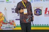 Ketua DPRD Kabupaten Dharmasraya Pariyanto di acara HPN 2024 di Ancol, Jakarta, Selasa (20/2). (Dok : Istimewa)