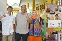 Sekko Pariaman Coblos di TPS 1 Desa Kampung Baru