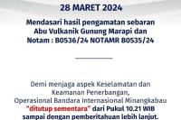 Aktivitas Penerbangan di BIM Ditutup Sementara