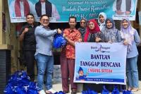 Bank Nagari Cabang Siteba Bantu Korban Banjir di Dadok