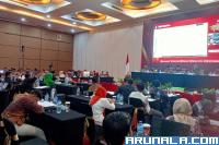 Pembacaan Hasil Rekap Tiga Kota Diskor Sementara KPU Sumbar
